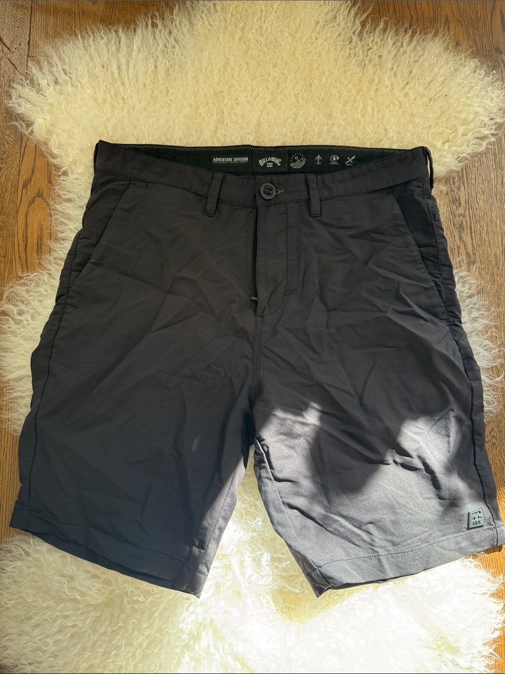 Billabong Black Men's Flat Front Performance Shorts